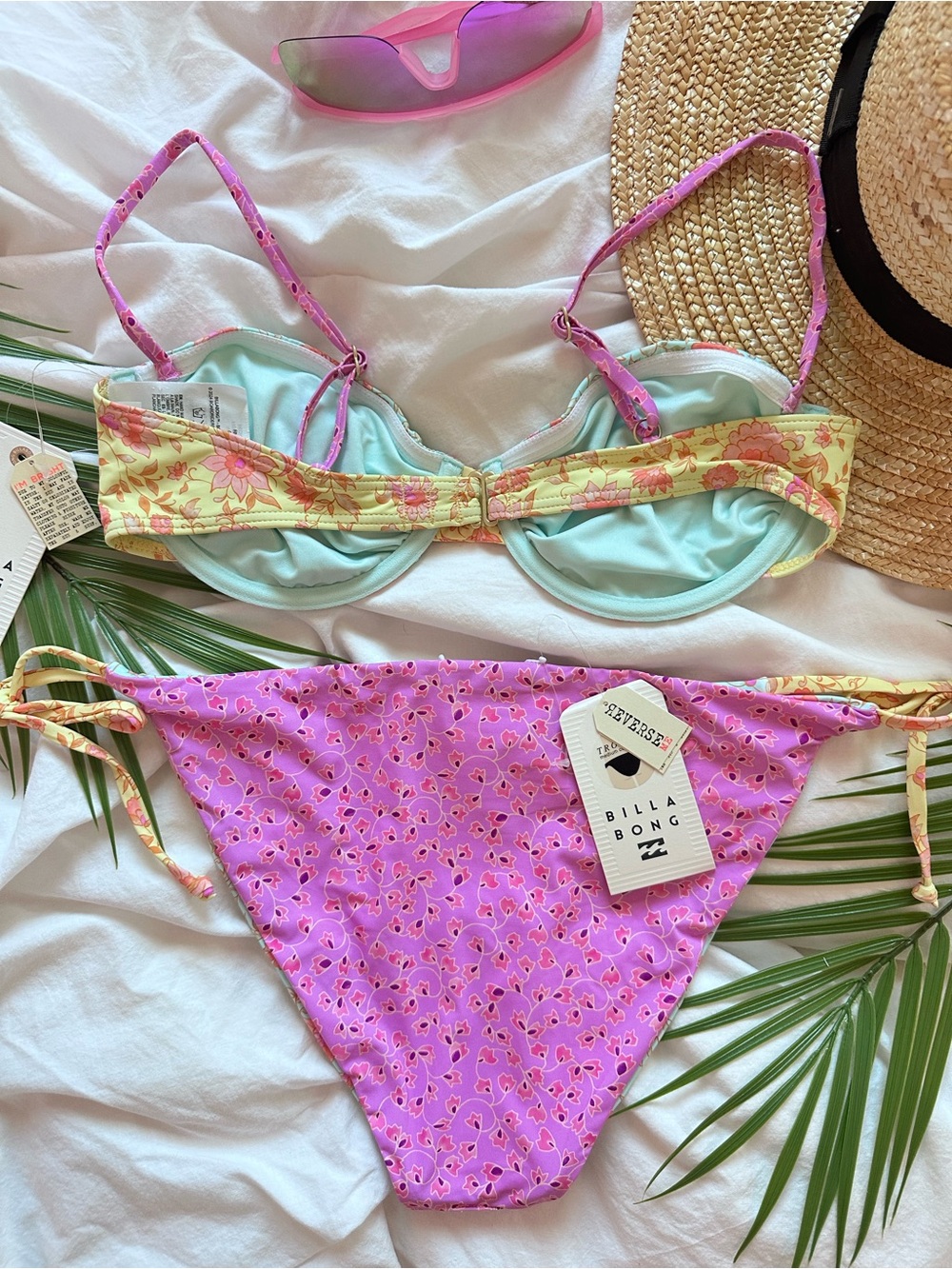 Billabong Folk Story Sienna Underwire Bikini Top | Reversible Tie Tropic Bottom - Picture 12 of 16